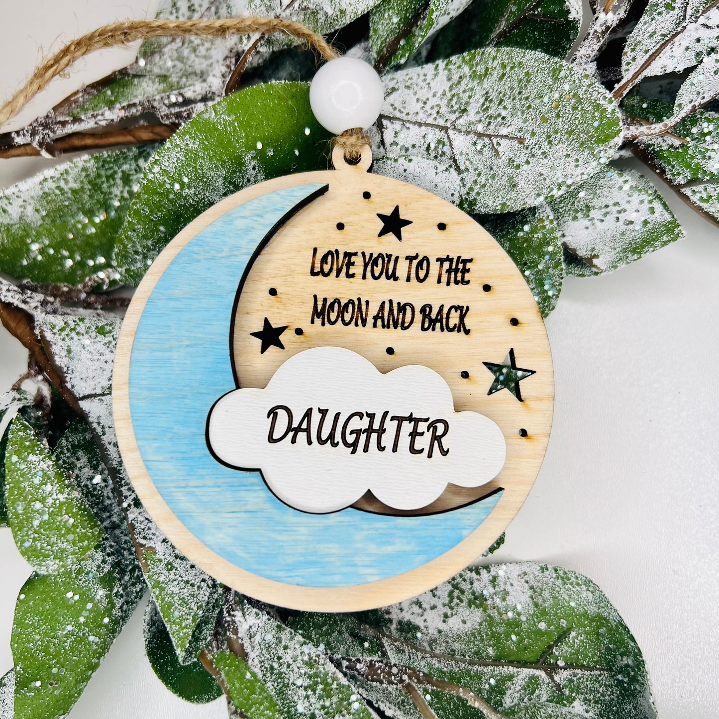 Moon and Back Ornament