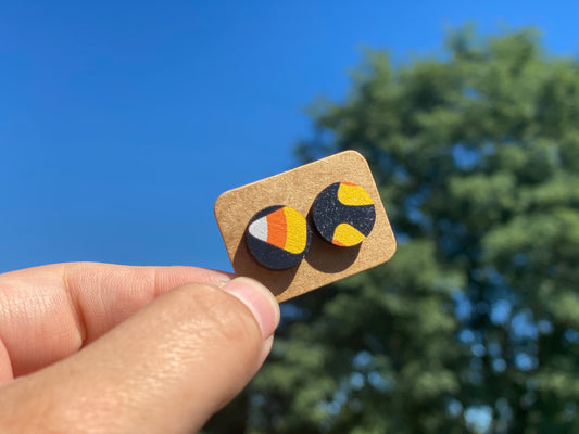 Candy corn earrings