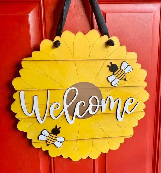 Sunflower Door Hanger